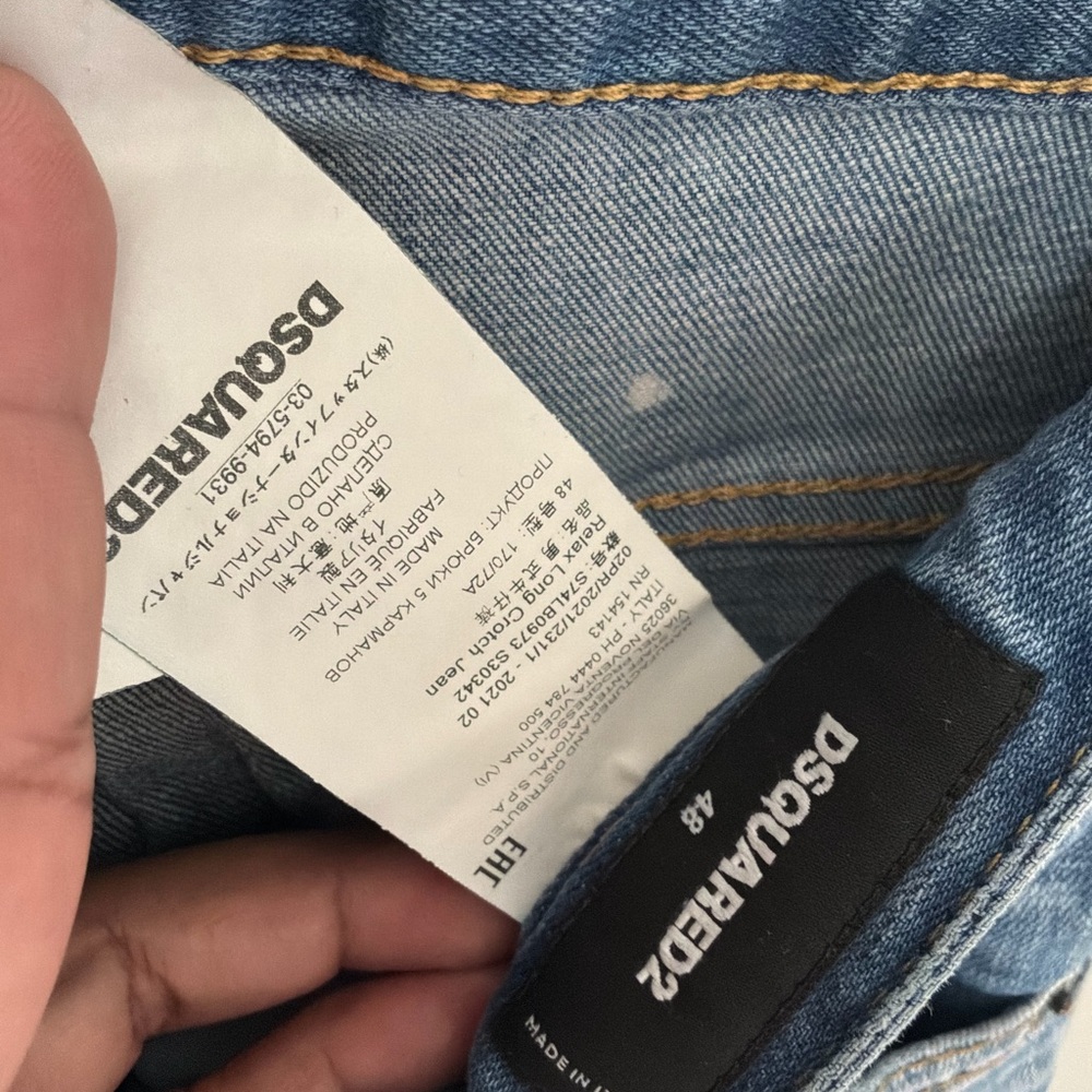 Dsquared2 Distressed Patchwork Men's Blue Jeans - image 13